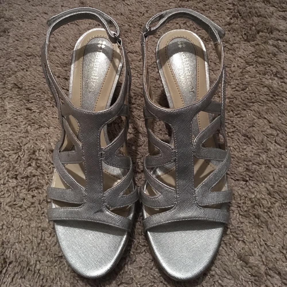 Silver heels