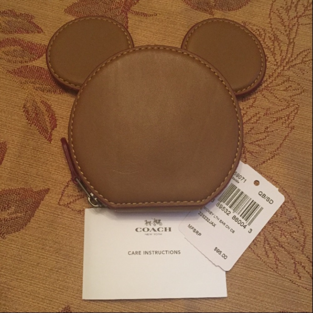 Disney x Coach Mickey ear coin case