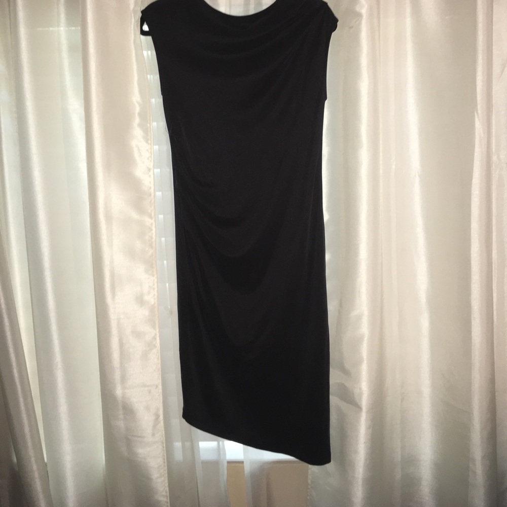 Topshop asymmetrical hem midi dress