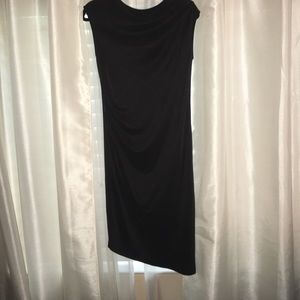 Topshop asymmetrical hem midi dress