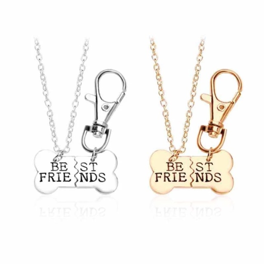 Dog-Owner Best Friends Necklace Tag Set New Gift