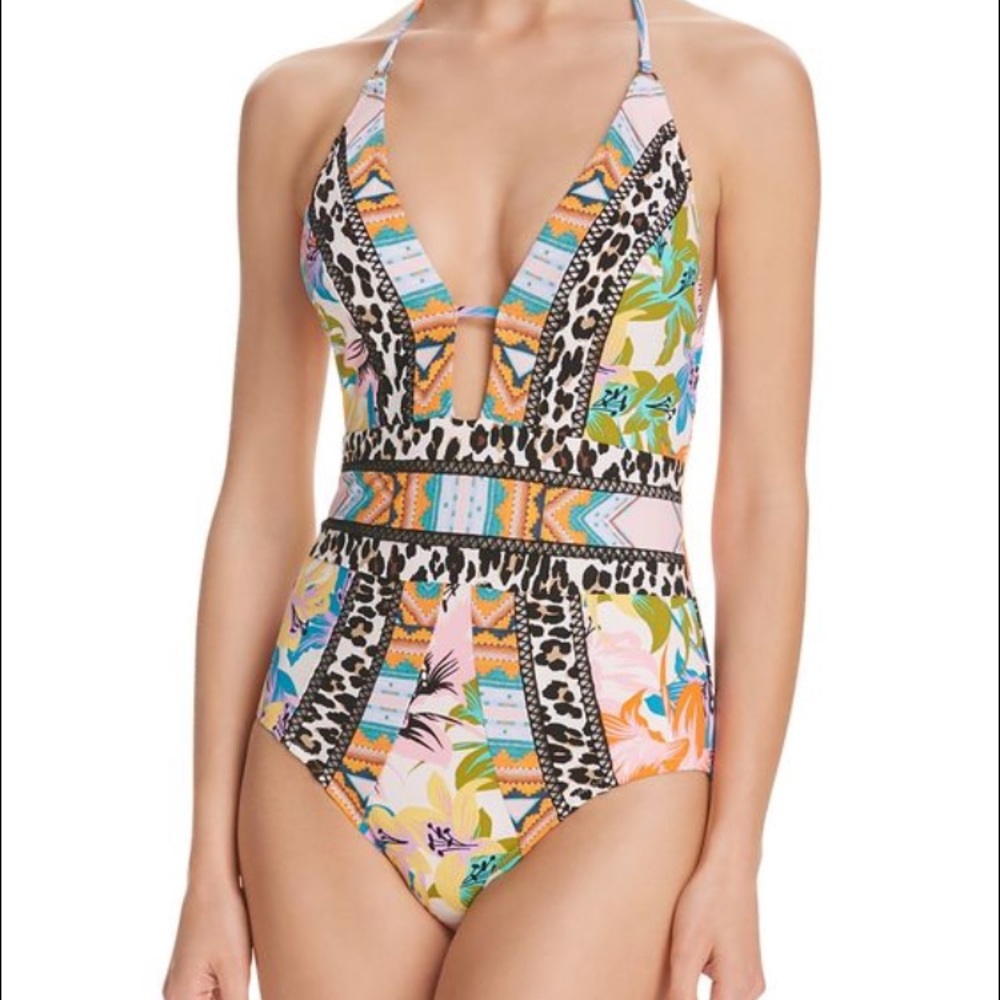 NWT Nanette Lepore Goddess One Piece Swimsuit S