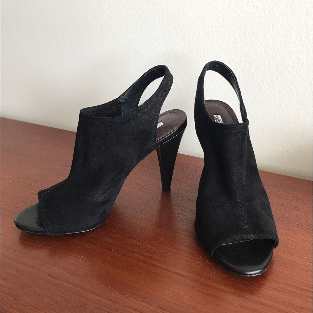 BCBGeneration Black Suede Heels