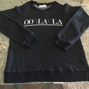 Black scoop neck WildFix oo\la\la sweater shirt