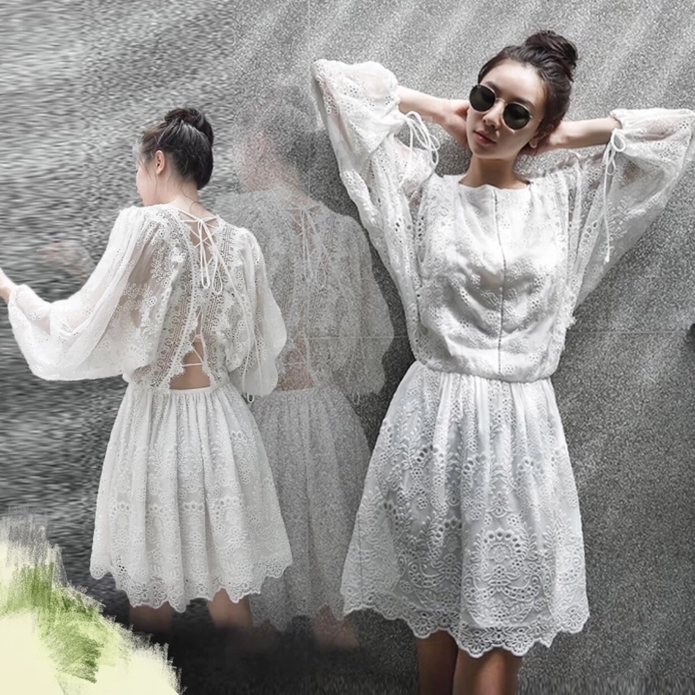 Beautiful lace white dress