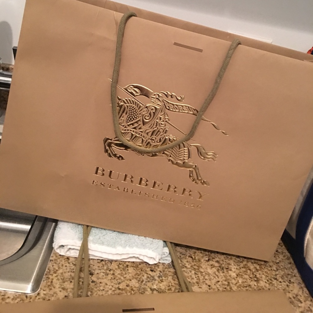Burberry shopping bag
