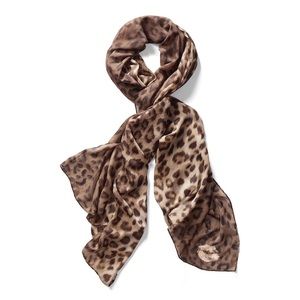 Leopard Print Scarf Luxuriously Soft and Silky