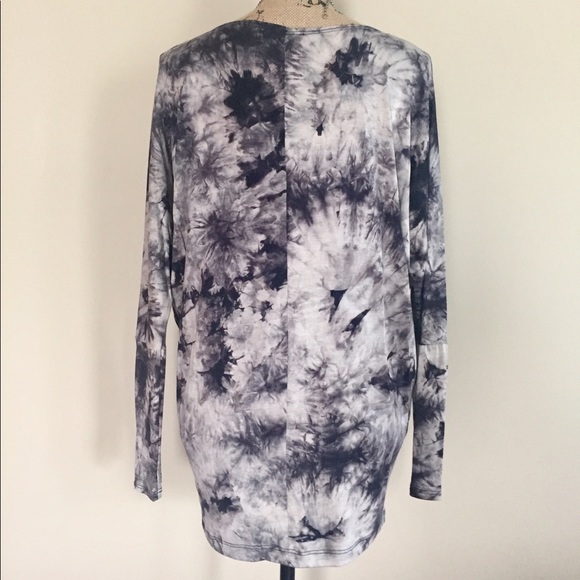 Last 1! Black/taupe tie dye tunic - Picture 4 of 5