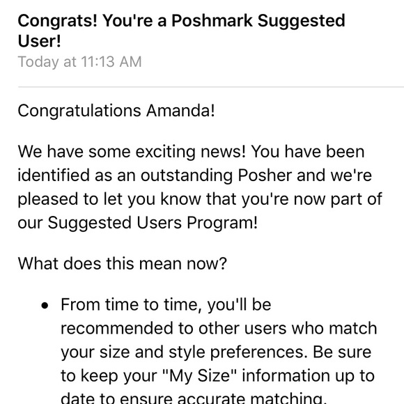 SUGGESTED USER & Posh Ambassador - Picture 2 of 2
