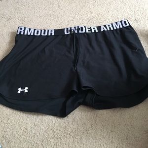 Under armour big logo shorts
