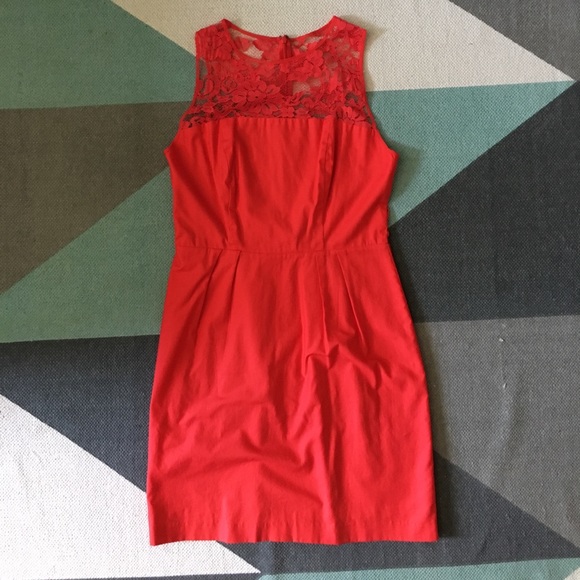 Bb Dakota Dresses | Ends 1/1/2024! Bb Dakota Red Lace Dress | Color: Red | Size: 4 | Ekcuevas's Closet