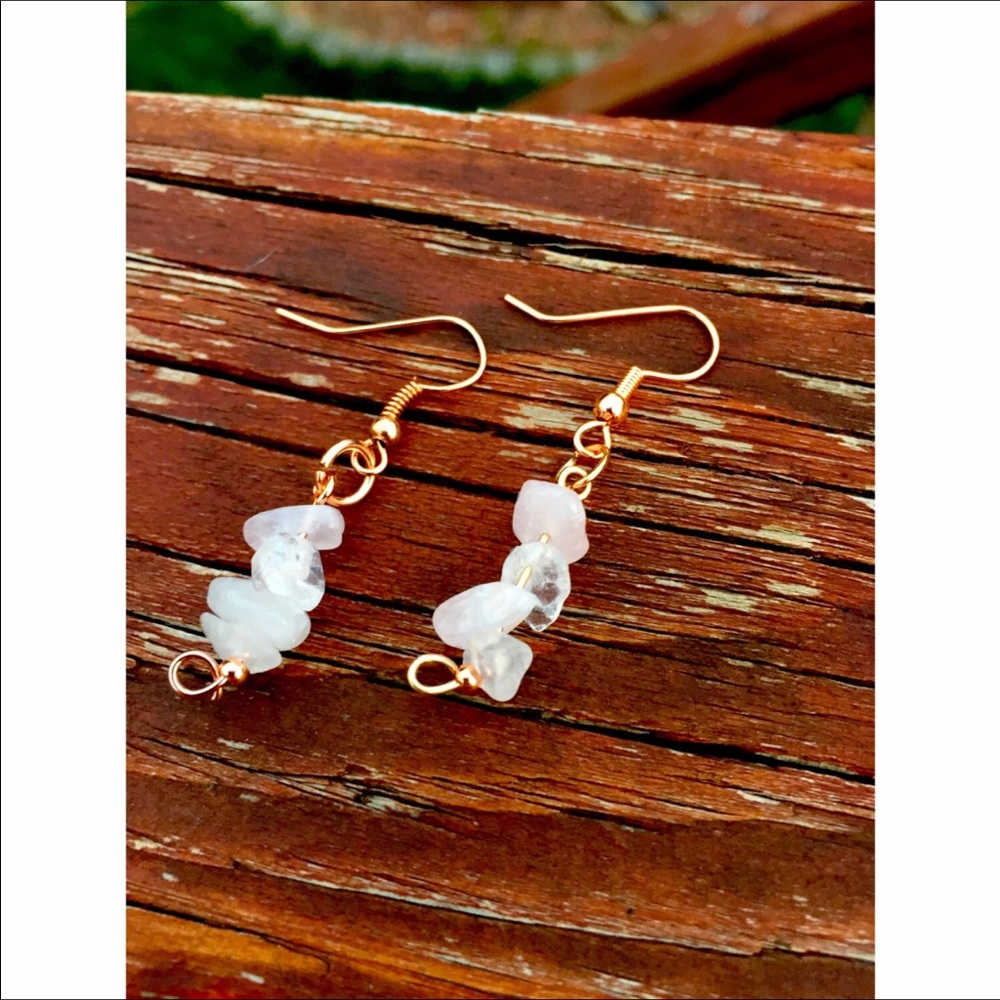 Rose Quartz Earrings 💖