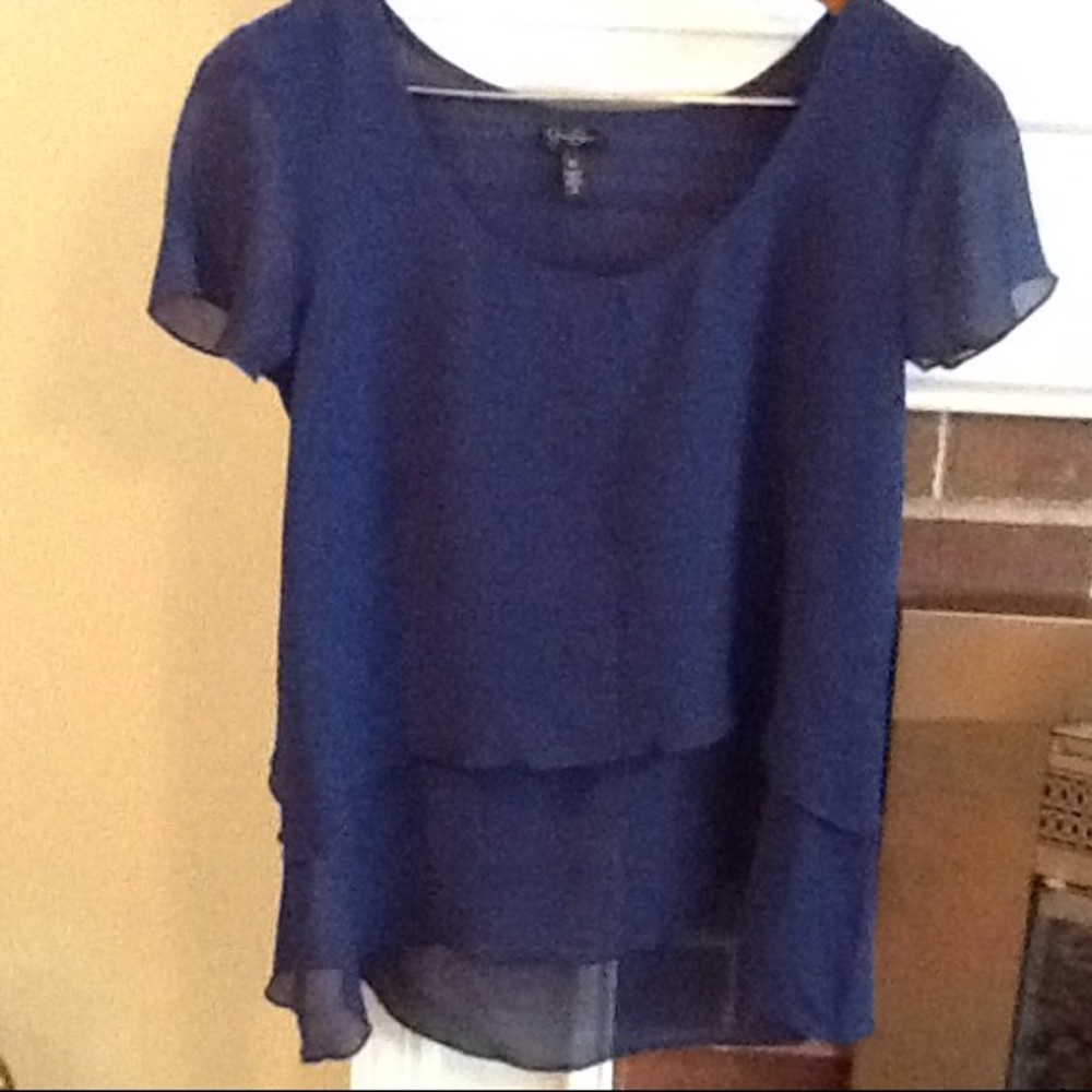 Jessica Simpson navy blue blouse