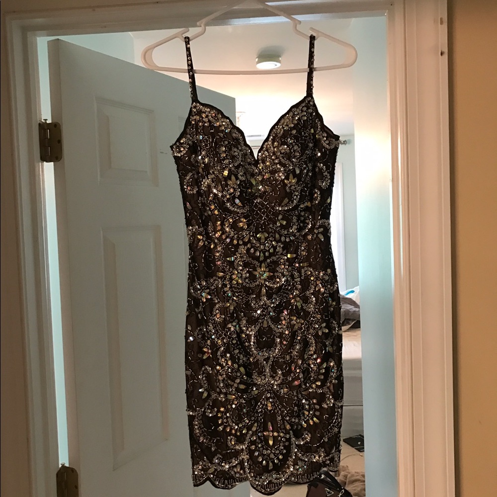 Mac Duggal 81718D slip dress (size 4)