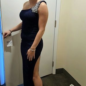 Blue prom dress