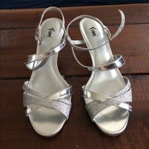Sparkly Silver Fioni Heels