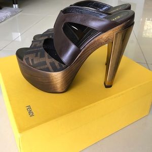 Fendi Copacabana Platform Slides