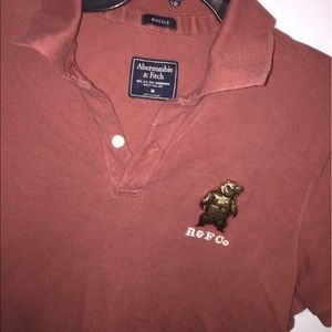Abercrombie and Fitch Bear Logo Polo