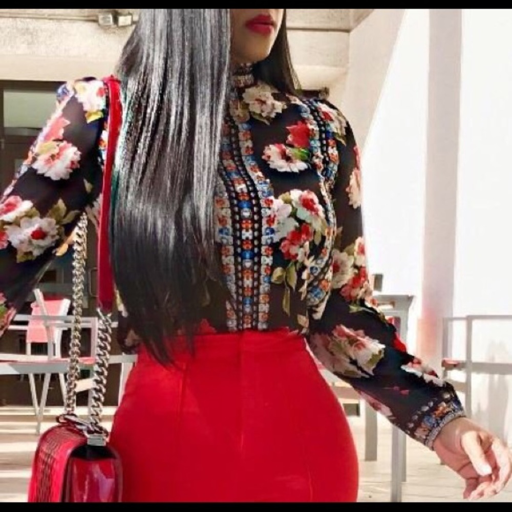 Selena Mock Collar blouse