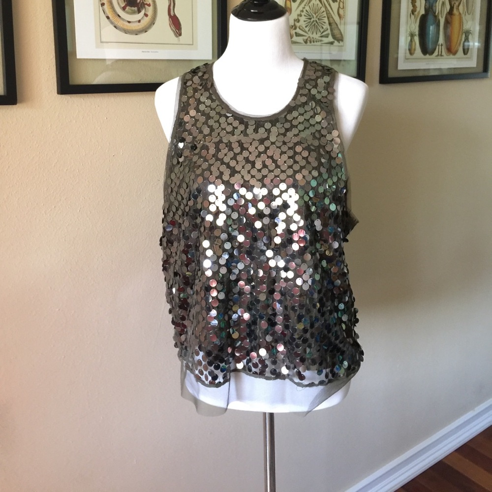 Fun sequined tank!