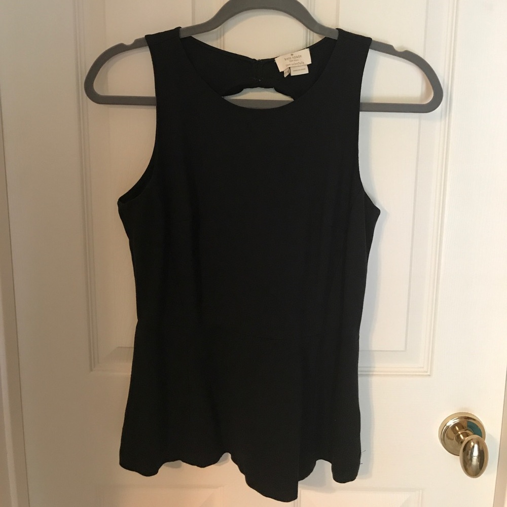 Kate Spade peplum bow top