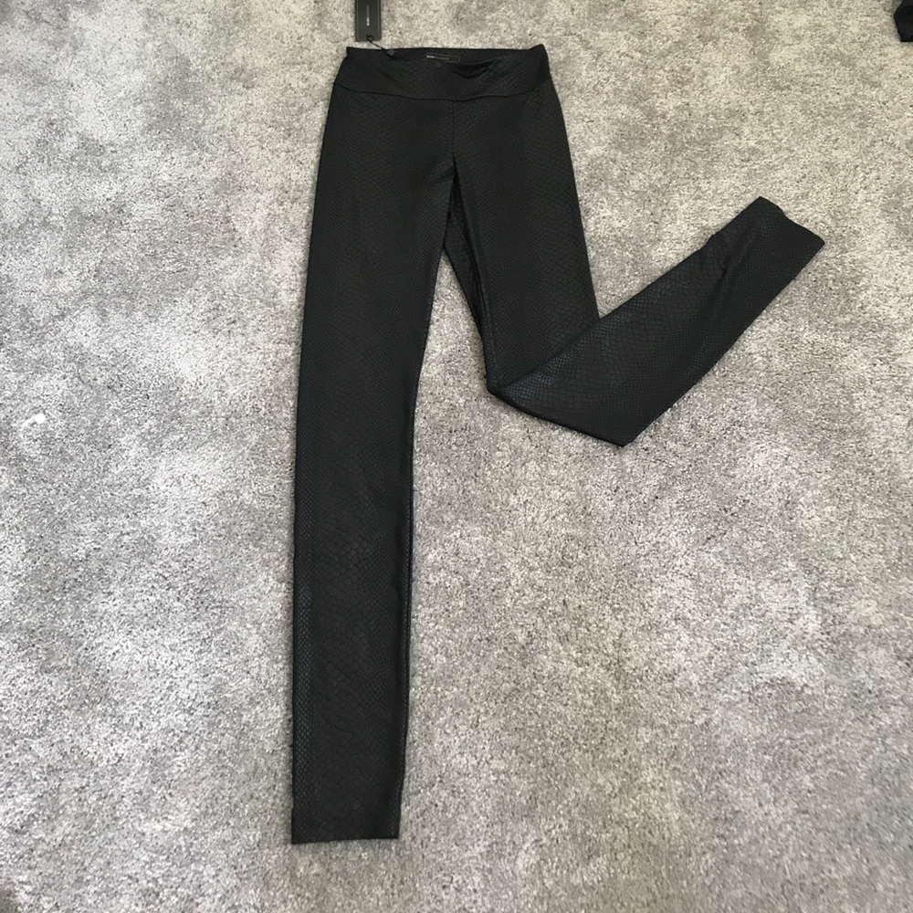 Black snake skin BCBG leggings - XS