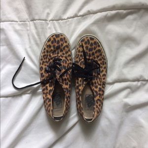 Cheetah print vans