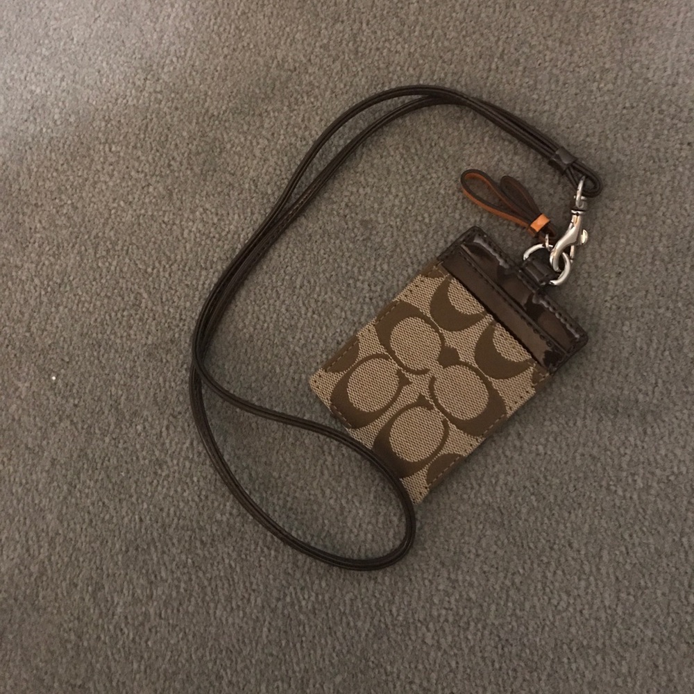 Coach luggage tag/ ID holder