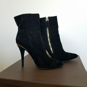 Gold-zipped Booties