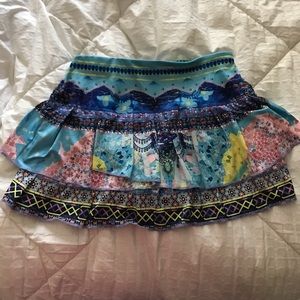 Patterned tennis skirt