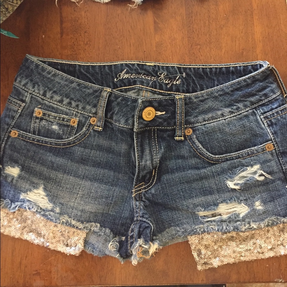 AmericanEagleOutfitters jean shorts.