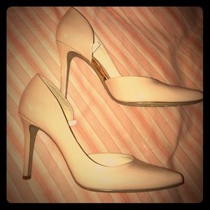 MERONA; Nude pointy toe size 10 pumps 3 inch heel
