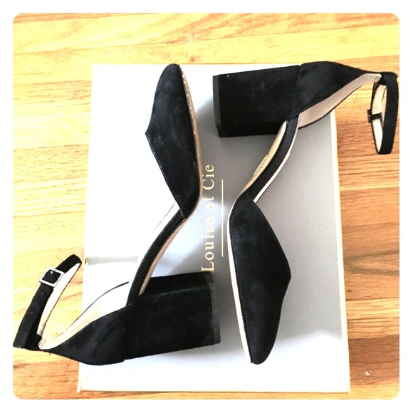 Louise et Cie Shoes - Louise et Cie 'Idina' Black Ankle Strap Pump
