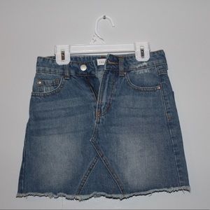 Mini jean skirt