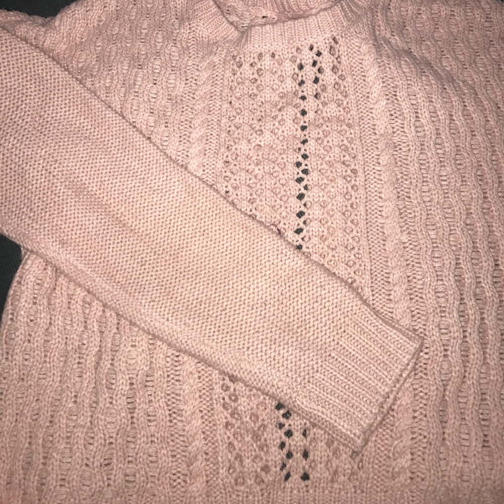 Blush Pink Open-Back Sweater!