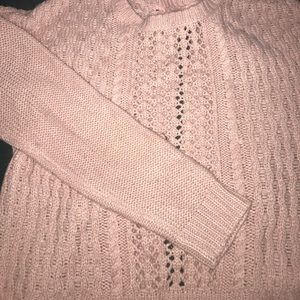 Blush Pink Open-Back Sweater!