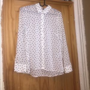 Sheer Black Heart Blouse