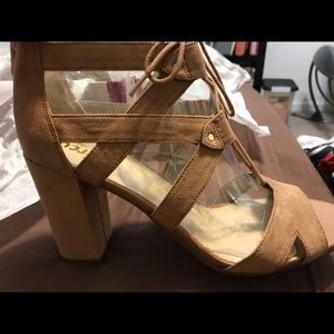 Lace up wedges- Size 10