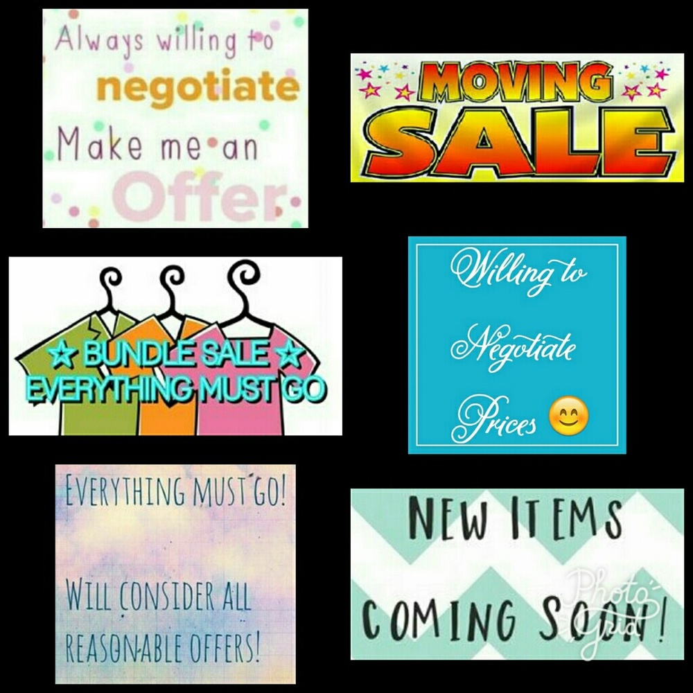 Moving sale, please make offers, negotiate!