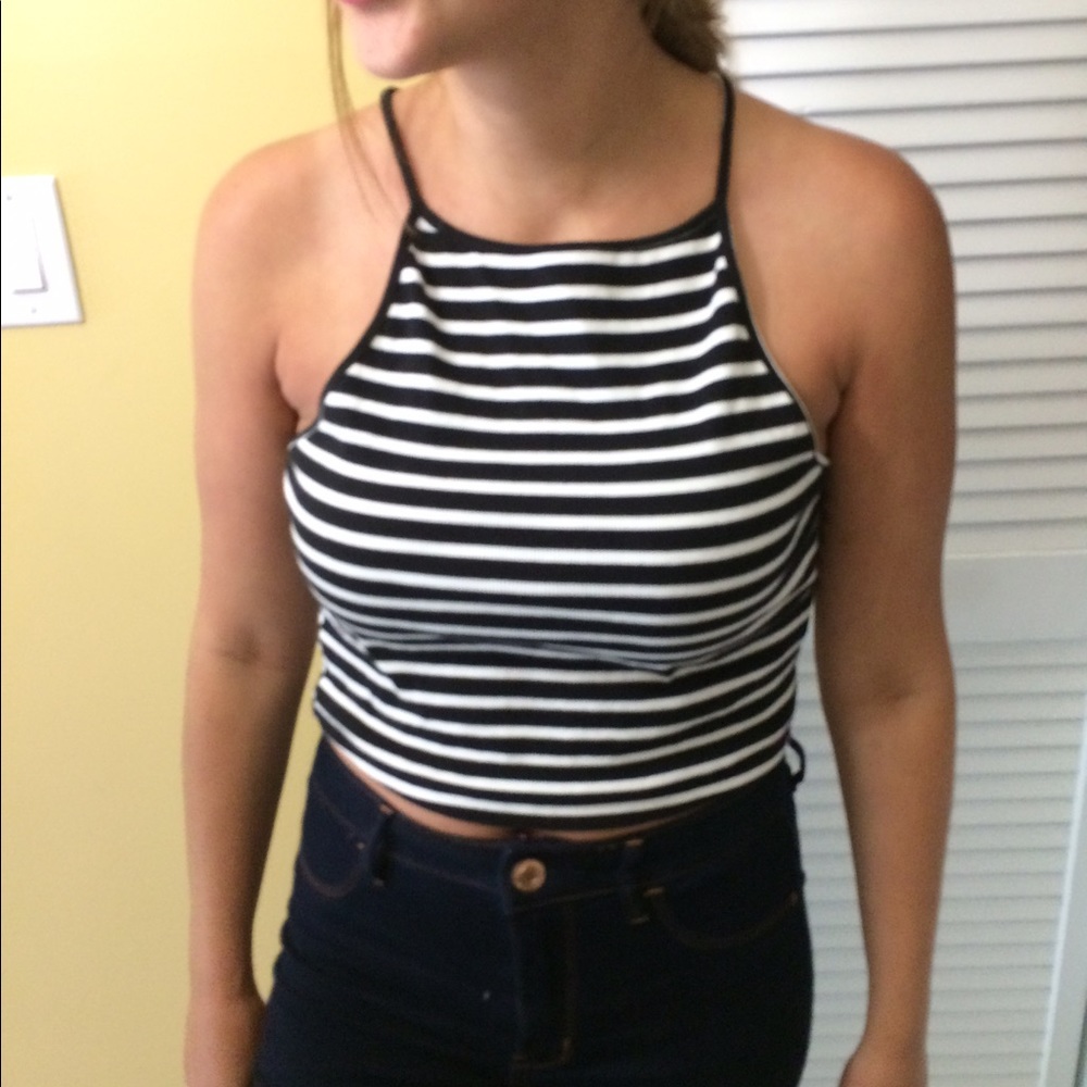 Striped Crop Top
