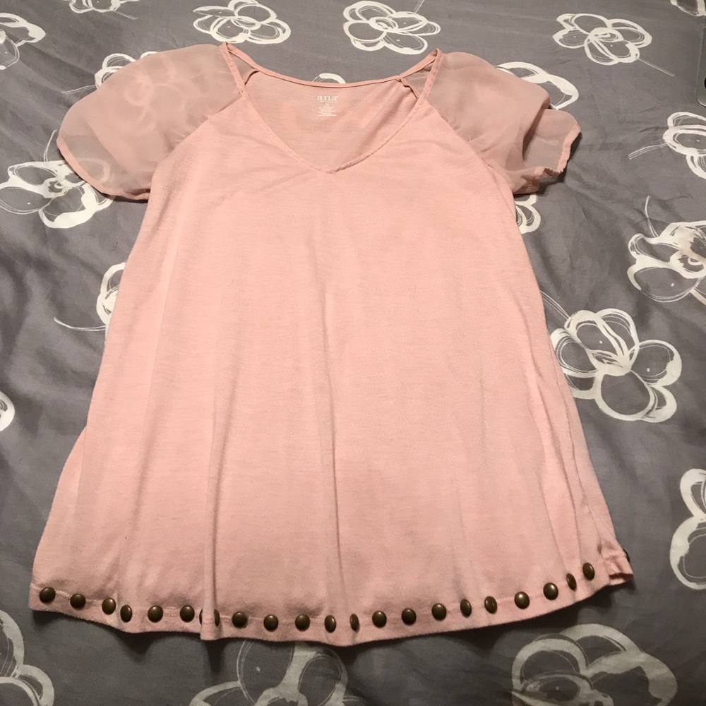 Light peach blouse
