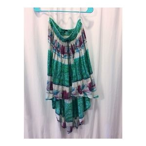 Free People high low tribal skirt