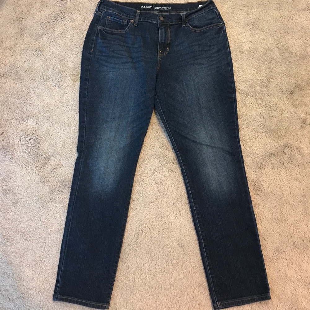 Old Navy Mid-Rise Skinny Curvy Jeans