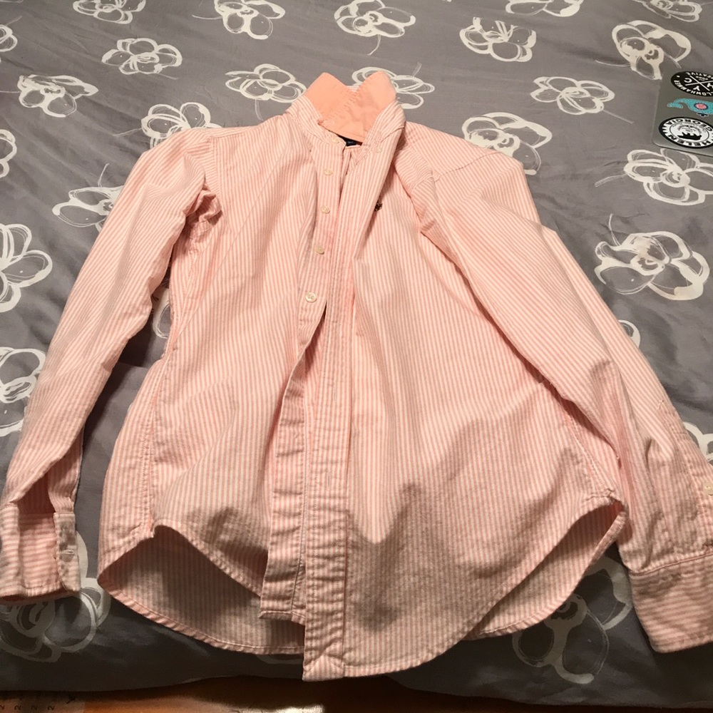 Peach Ralph Lauren polo button up
