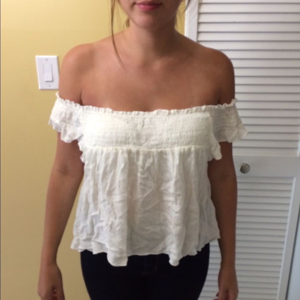 Off the Shoulder White Top