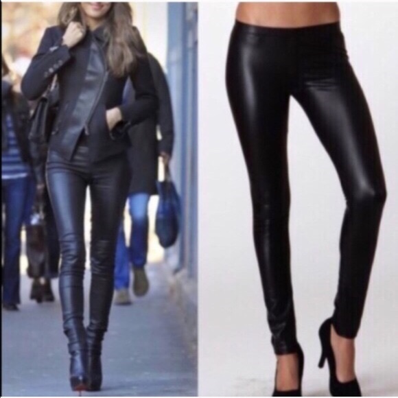 DEBORAH slick leggings - BLACK - Picture 4 of 6