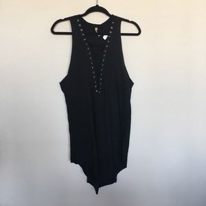 Brand new LF lace up top