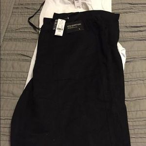 NY&Co Drawstring Linen Pants-Size L