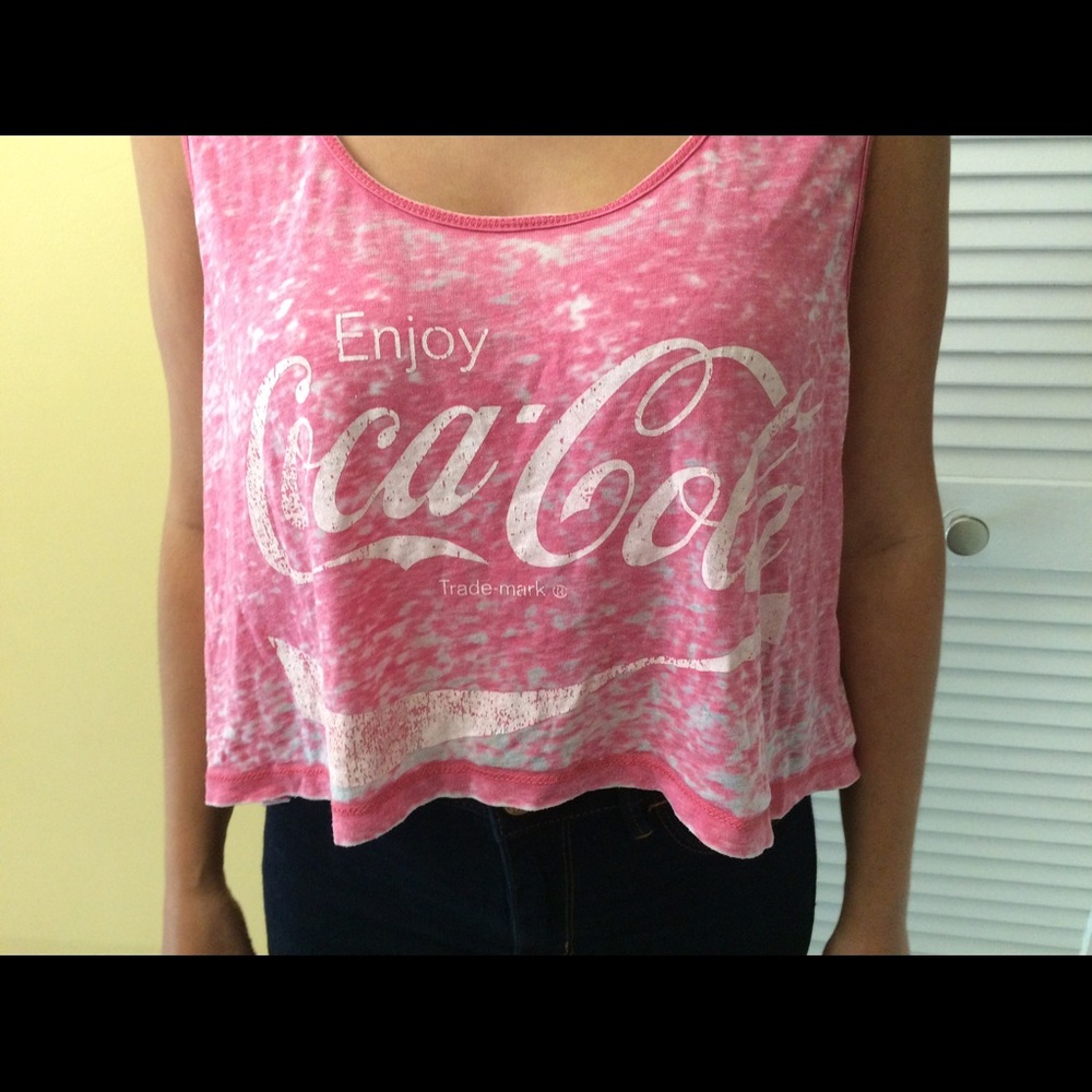 Pink Coke Crop Top