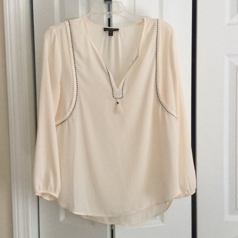 J Crew petite sheer blouse